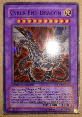 Cyber End Dragon STON-ENSE1 Super Rare Yugioh Card-image