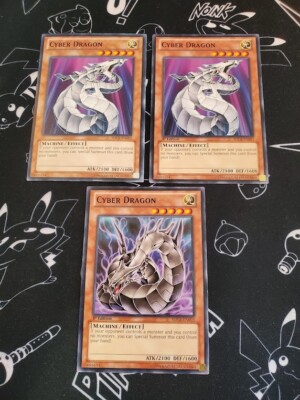Yugioh - Cyber Dragon SDCR-EN003 LP/NM Unlimited/1st ed Common x3-image