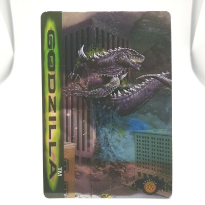 No.07 Godzilla Hollywood movie Card Japan 1998 BANDAI TOHO MADE in JAPAN TCG-image
