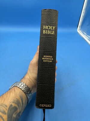 Holy Bible KJV  Scofield Reference Edition Leather Oxford University Press 1945-image