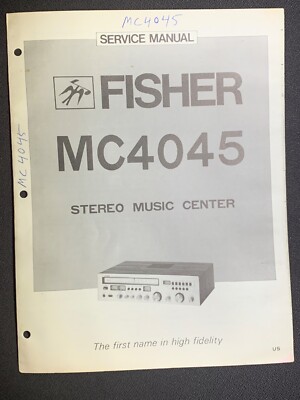 Fisher MC-4045 Service Manual Stereo Music Center Original-image