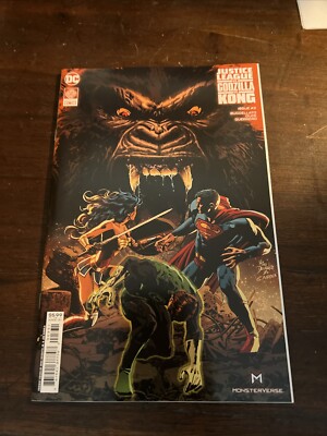 JUSTICE LEAGUE VS GODZILLA VS KONG #3 (OF 7) CVR C MIKE DEODATO JR CARD STOCK-image