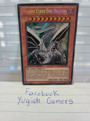 Yugioh Malefic Cyber End Dragon YMP1 Secret Light Played -image