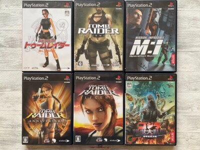 SONY PS2 Tomb Raider series & Mission Impossible & Godzilla set from Japan-image