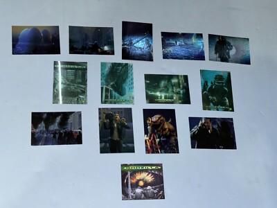 Lot of 13 - 1998 Godzilla Hologram/Foil Toho Trading Cards + Taco Bell card-image
