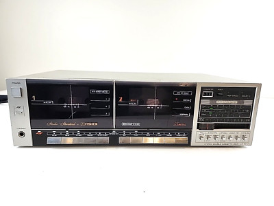 Fisher Stereo Double Cassette Deck Model CR-W77 120V AC FOR PARTS ONLY AS IS-image