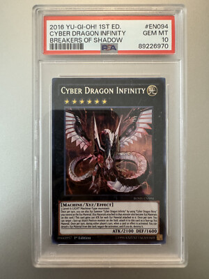 SALE! Cyber Dragon Infinity BOSH 1st Secret PSA 10 Yugioh PERFECT!-image
