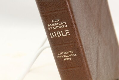 1973 Foundation NASB New American Standard Bible Reference Genuine Leather-image