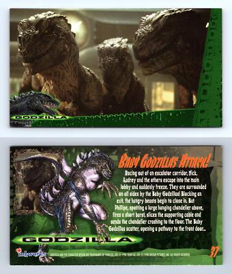 Baby Godzillas Attack #37 Godzilla 1998 Inkworks Supervue Trading Card-image