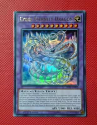 LED3-EN012 Cyber Eternity Dragon Ultra Rare 1st Edition NM Yugioh Card-image