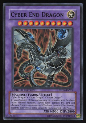 Cyber End Dragon ALT ART PROMO - STON-ENSE1 - Super Rare Limited Edition Yugioh-image