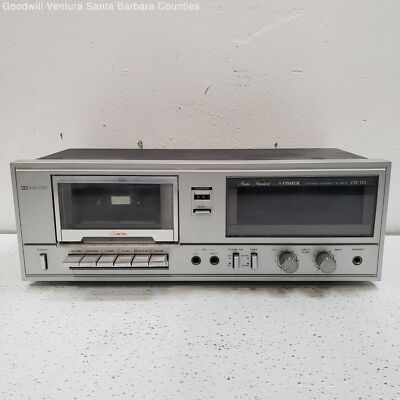Fisher Stereo Cassette Deck CR-113 - Parts or Repair-image