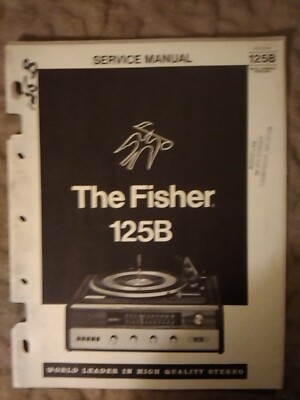 Fisher 125B Service Manual Stereo System Original-image