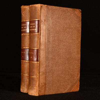1837 2Vol The Life of Oliver Goldsmith James Prior First Edition Leather-image