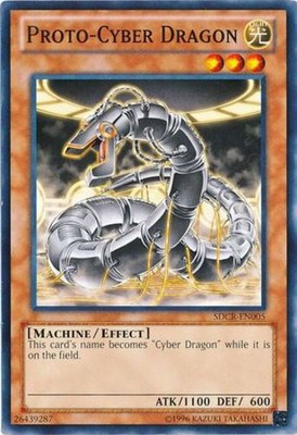 Proto-Cyber Dragon - SDCR-EN005 - Common - Unlimited Edition - Moderately Played-image