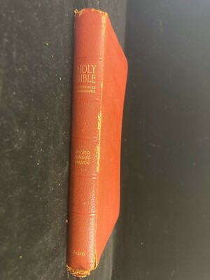 1959 HOLY BIBLE, NELSON REFERENCE EDITION, OLD & NEW TESTAMENTS, LEATHER COVER-image