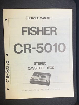 Fisher CR-5010 Service Manual Stereo Cassette Deck Original-image