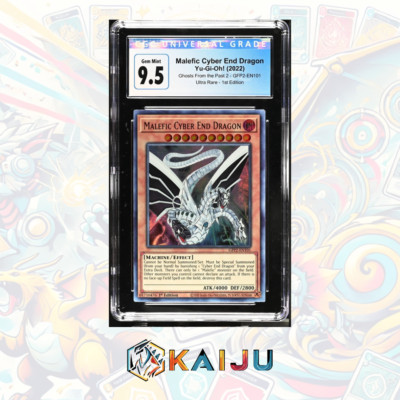 Yu-Gi-Oh! Malefic Cyber End Dragon 2022 GFP2-EN101 Ultra Rare 1st Ed CGC GMT 10-image