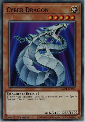 Yugioh Cyber Dragon EGO1-EN009 Common 1st Edition-image