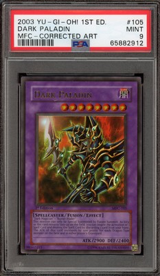 Yu-Gi-Oh! Dark Paladin Magician's Force 1st Edition MFC-105 CORRECTED ART PSA 9-image