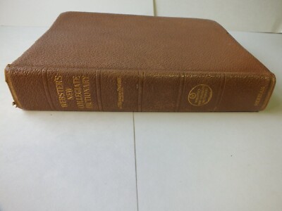 Vintage Webster's New Collegiate English Dictionary Merriam Webster 1951-image