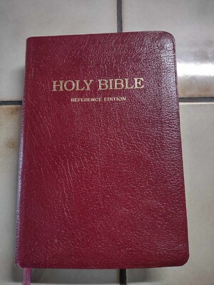Holy Bible Nelson New American Standard Reference Edition 775BG Red Leather Bond-image