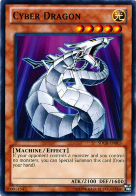 Cyber Dragon (White) - SDCR-EN003 - Common - Unlimited Edition x1 - Near Mint-image
