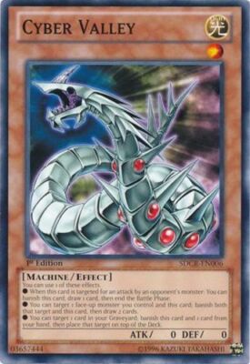 Cyber Valley - SDCR-EN006 - Common - 1st Edition LP YuGiOh!  Structure Deck: Cyb-image