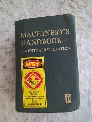 Machinery's Handbook 21st Edition Revised Leather Cover by Industrial Press 1979-image