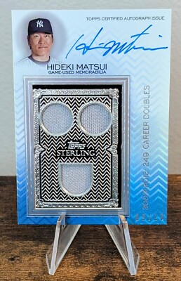 2021 Topps Sterling Sterling Swings Auto Relics /10 Hideki Matsui #SWAR-HM Auto-image