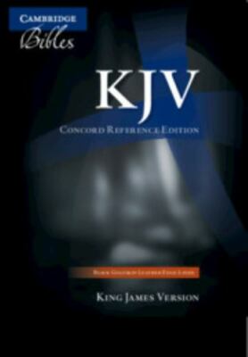 KJV Concord Reference Bible, Black Edge-lined Goatsk (Leather Bound) (UK IMPORT)-image