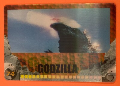 No.74 GODZILLA 3D Card MORINAGA Wafer very rare Japanese 2004-image