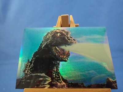 Rare Japanese Japan Godzilla Card foil? holo? prism? Radioactive Breath-image
