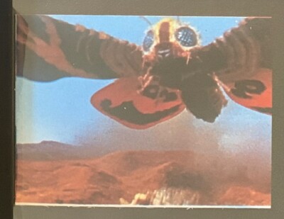 1973 vintage GODZILLA Amada Toho kaiju Card Japanese Mothra #9c-image