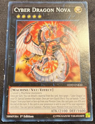 YUGIOH TCG CYBER DRAGON NOVA LEDD-ENB30 Heavy Play 1ST EDITION HP-image