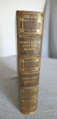 1898 Tennyson's Poetical Works Cambridge Edition Of the Poets Leather Book-image