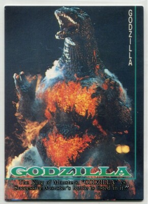1995 Amada Godzilla King of the Monsters #98 Godzilla Newspaper 1991 Godzilla-image