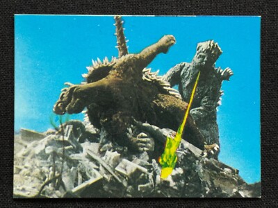 Godzilla Anguirus Mini Card Japanese TOHO TOEI Menko 2.6x1.9 Rare F/S J-image