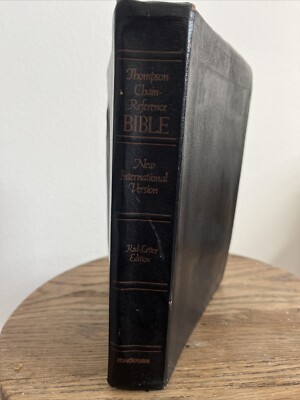 1983 Thompson Chain Reference Bible NIV Red Letter Edition Zondervan  Krikbride-image