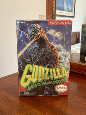 (LIKE N E W) NECA Godzilla Monster Of Monsters  8-bit Video Game Appearance RARE-image