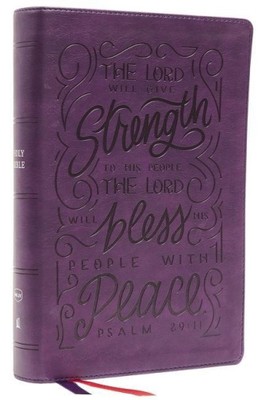 NKJV, Giant Print Center-Column Reference Bible, Verse Art Cover Collection,-image