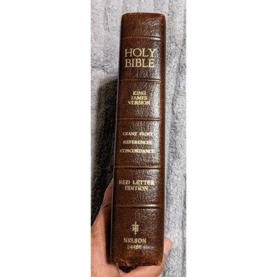 Nelson Holy Bible King James Giant Print Red Letter Edition References-image