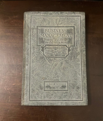 Antique 1926 Business Managment Vol. 1 & 2 La Salle Extension University Book-image