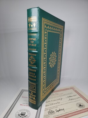 Easton Press: Keeping the Republic - Mitch Daniels - Signed 1st Edition #609/700-image
