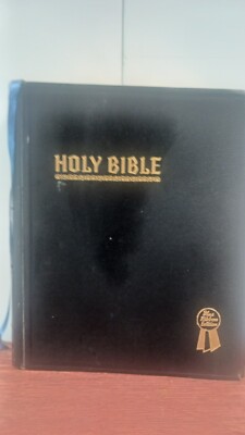 Holy Bible 1948 Hertel Blue Ribbon New Standard Reference Red Letter Edition-image
