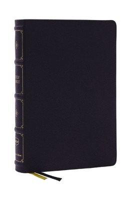 Thomas Nelson NKJV, Large Print Thinline Reference Bible, Blue L (Leather Bound)-image