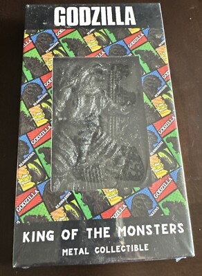 Godzilla King Of The Monsters XL Metal Card Ingot Official Collectible Figurine-image