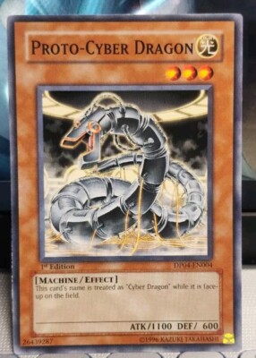 Yugioh Collector's Proto-Cyber Dragon 3x Playset DP04-EN004 Common +BONUS -image
