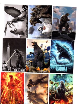 GODZILLA   CUSTOM TRADING CARD 18 CARDS SERIES SET-image