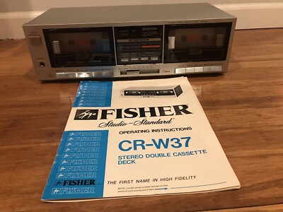 Vintage Fisher Studio-Standard Stereo Double Cassette Deck Model CR-W37-image